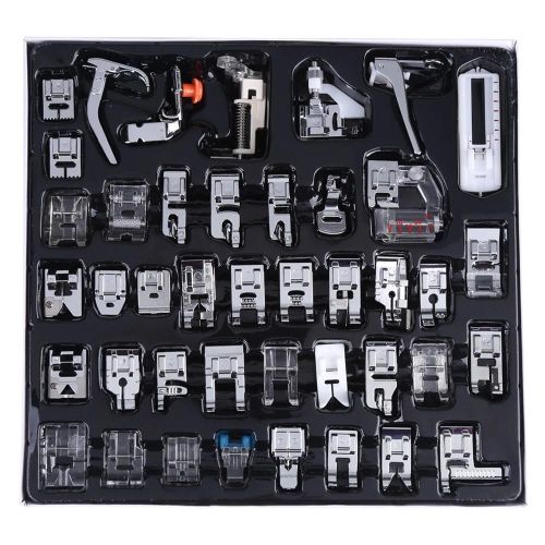 42 pcs / set multifonction machine à coudre pièces tressage point aveugle reprisage pied-de-biche pieds