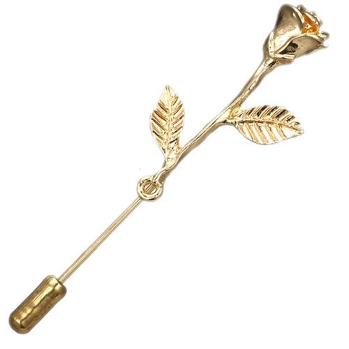 Femmes Élégantes Dames Exquise Fleur Broche Broche Vêtement Accessoire (Or)