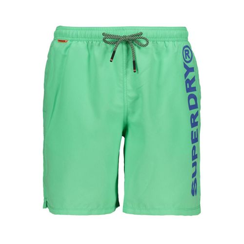 Short De Bain Superdry Sport Graphic 17 Swim Short Green Vert Xl