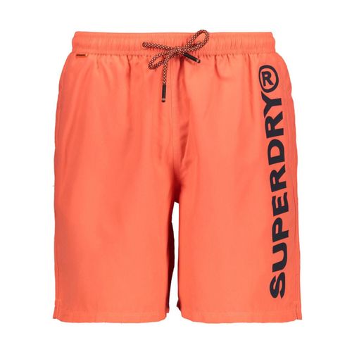 Short De Bain Superdry Sport Graphic 17 Swim Short Hot Coral Corail L