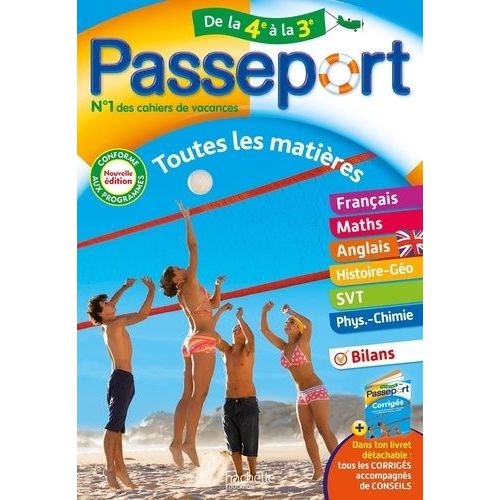 Passeport Toutes Les Matières De La 4e À La 3e