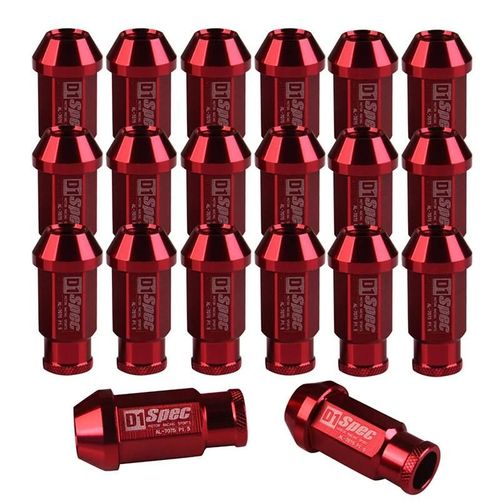 20pcs D1 Spec Jdm Racing Wheel Écrous De Roue Vis M12x1.5 Pour Honda Ford Toyota Noir