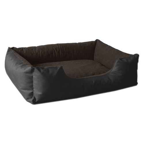Beddog Lupi Lit Pour Chien, Panier Corbeille, Coussin De Chien [S Env. 55x40cm, Black-Field (Noir/Brun)]