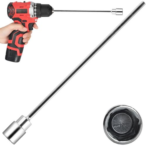 Manivelle pour Perceuse Électrique, Manivelle d'Extension pour Stabilisateurs de Roulotte, Caravane, Motorisé, Crics de Voit[5575]