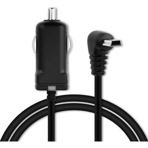 Chargeur Gps Allume-Cigare Voiture Mini-Usb 90° 1a Compatible Avec 5v Cable 1.1m Charge Auto 12v Camion 24v Navigation[4440]