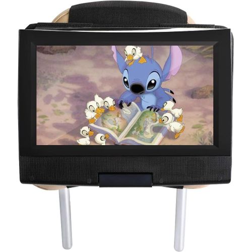 Support Voiture Appui-tête Housse de Protection pour 11,5 '' Lecteur DVD Portable 9.5"" écran Orientable - Noir[4699]