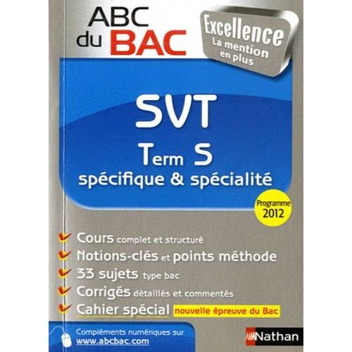 Svt Tle S Spécifique & Spécialité - Programme 2012