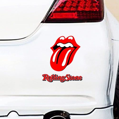 Autocollant De Voiture Rolling Stones Autocollants Pour Les Lèvres Et La Langue Autocollant Pour Ordinateur Portable Rock Ro[3436]