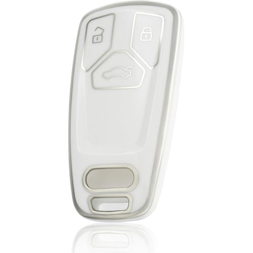 Coque De Clé Voiture Pour Audi Tpu 3 Bouton Accessoire Clé De Voiture Pour A4 S4 Rs4 B9 A5 F5 S5 Rs5 A6 A7 C8 A8 S8 D5 Q2 Q5[3777]