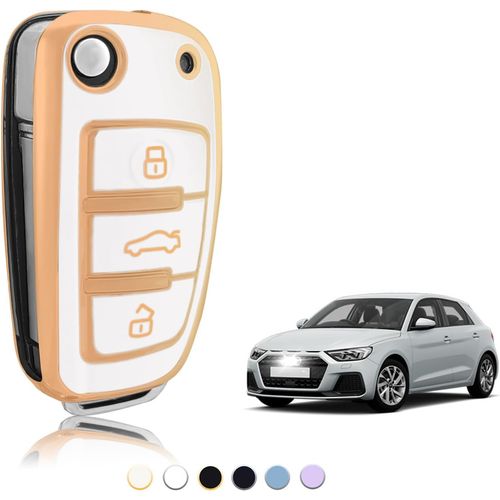 Coque Clé Tpu, Etui Clé Étui Clé Adapté Pour Audi A1 A3 A4 A5 A6 A8 Q2 Q3 Q5 Q7 R8 Rs3 Rs4 Rs6 S3 S4 S6 C5 C6 B6 B7 Tt Tts S[1411]