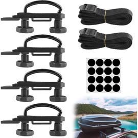 Lot De 4 Supports De Fixation Pour Coffre De Toit En U, Fixation Universelle Pour Coffre De Toit, Accessoires D'installation[2533]