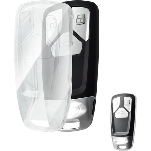 Coque Cle Transparent Couvre Clé Cache Clef, Etui A Cles Étui À Clés Voiture Pour Audi A3 A4 A5 A6 A7 A8 Q2 Q3 Q5 Q7 S4 S5 S[2603]