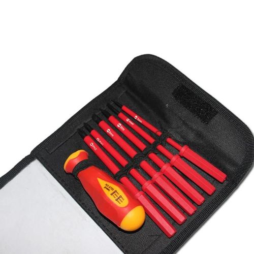 6PCS Ensemble de tournevis isolés Haute tension Électricien isolé outil à main Ouverture Réparation Ensemble d'outils de précision