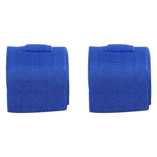 2pcs / Set 2.5m Coton Bandage Hand Wraps Pour Boxe Kickboxing Muay Thai (Bleu)