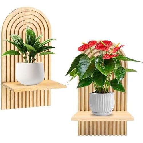 Gothicana By Empétagère Murale En Bois - Étagère Décorative À Suspendre - Décoration De Salon - Décoration Murale En Bois Pour Chambre D'enfant, Balcon, Salle De Bain, Chambre À Coucher - Étagère Déc
