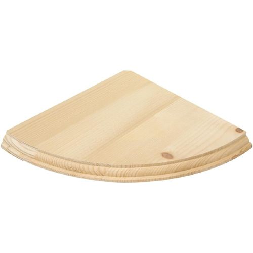 Gothicana By Empliving Étagère D'angle Flottante En Bois - 2 Tailles - Facile À Monter - Prêt À Peindre, Teindre Ou Vernir - Fixations Incluses (28cm X 28cm)