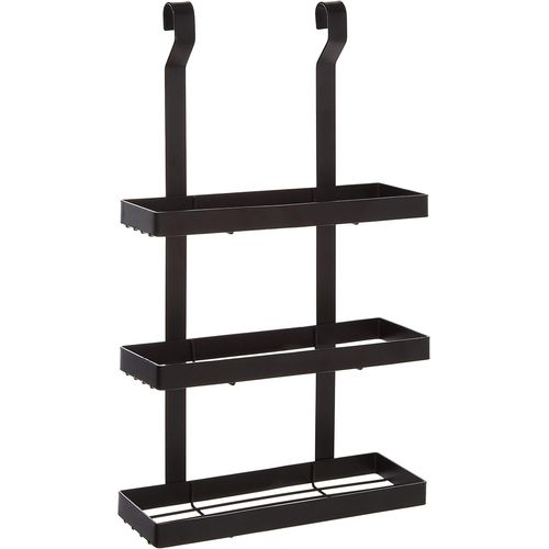 Gothicana By Emphousewares Sorello - Étagère Suspendue À Trois Niveaux -Etagére Murale Noir Mate -Etagère De Cuisine -Meuble De Rangement Cuisine