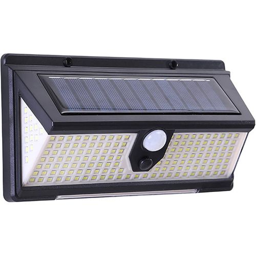 Lampes Solaires D'extérieur Étanches Ip65 190 Led Avec Détecteur De Mouvement Avec 4 Modes Intelligents, Idéal Pour Cour, Allée, Allée