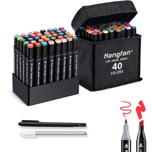 Gouts Et Couleurslot De 30 Marqueurs À Base D'alcool Couleur Peau Pour Enfants, Les Illustrations, Les Bandes Dessinées Et Le Design Industriel Attaché Avec Un Crayon Pour Esquisse Et Marquage.