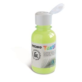 Primo Flacon 125ml Peinture Textile Fluo Bouchon Flux Control Jaune 210