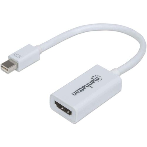 Manhattan Adaptateur Mini-DisplayPort vers HDMI Mâle/Femelle Blanc