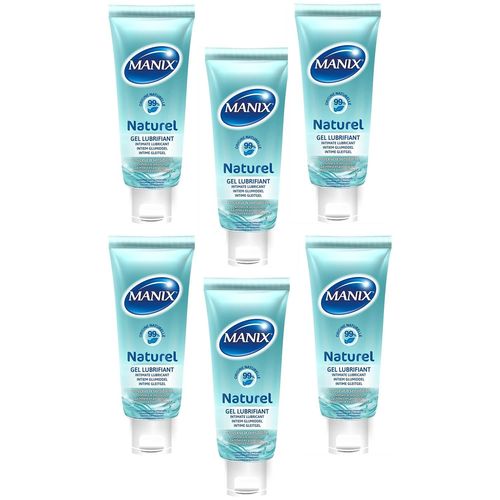 Manix Lot De 6 Gels Lubrifiant Intime À Base D'eau - 80ml