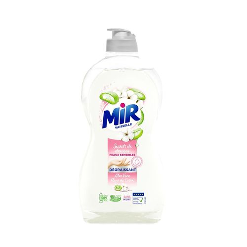 Mir Liquide Vaisselle Main 450ml Secrets de Douceur Fleur de Coton Aloé Vera
