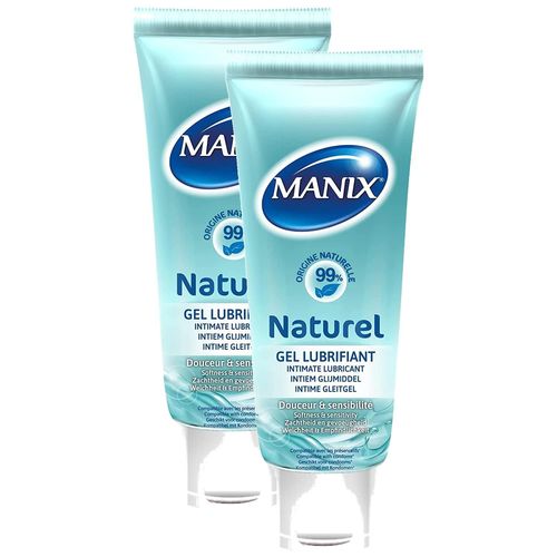 Manix Lot De 2 Gels Lubrifiant Intime À Base D'eau - 80ml