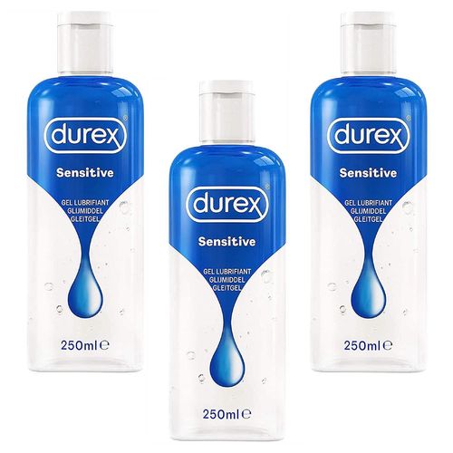 Durex Lot De 3 Gels Lubrifiant Sensitive - A Base D'eau - 250ml