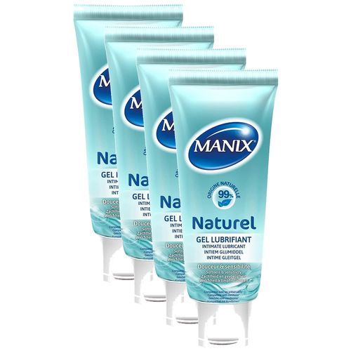 Manix Lot De 4 Gels Lubrifiant Intime À Base D'eau - 80ml