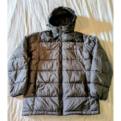 Doudoune Vans Longue, Avec Capuche, Bicolore Noir/Gris 38/40