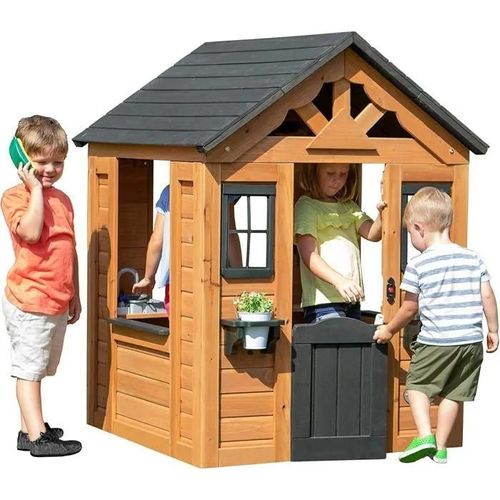 Maisonnette En Bois, Cabane Enfant Exterieur Bois Avec Cuisine