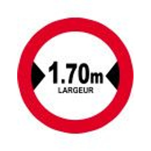 Largeur De Passage 1.70m - 10cm - Sticker/Autocollant