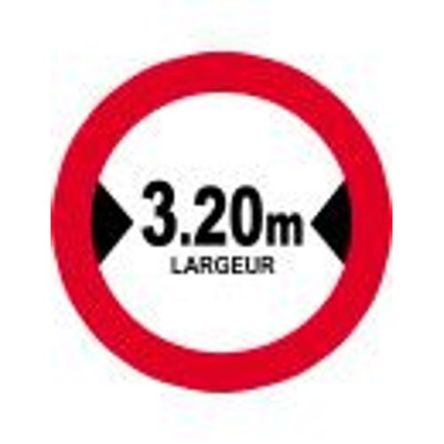 Largeur De Passage 3.20m - 20cm - Sticker/Autocollant