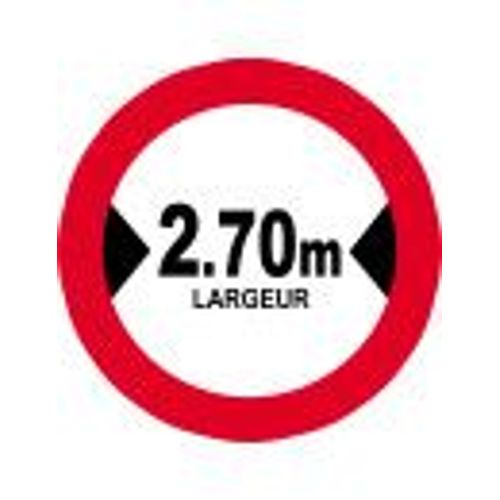 Largeur De Passage 2.70m - 15cm - Sticker/Autocollant