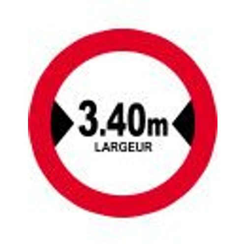 Largeur De Passage 3.40m - 20cm - Sticker/Autocollant