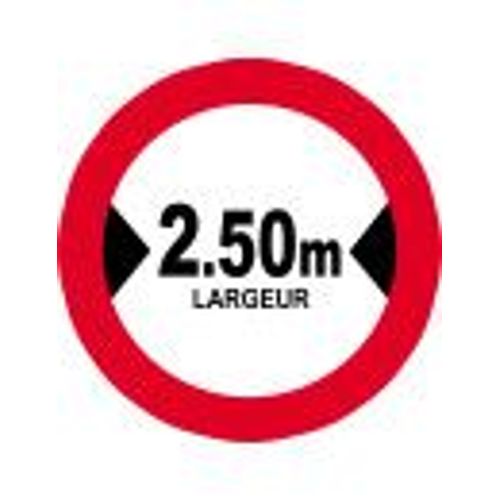 Largeur De Passage 2.50m - 5cm - Sticker/Autocollant