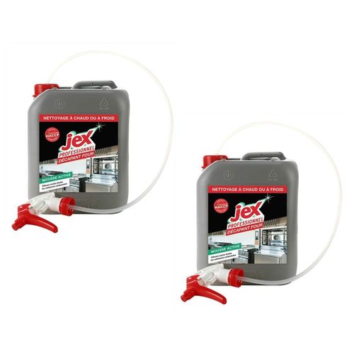 Jex Professionnel Lot de 2 Bidons 5 Litres Décapant Four