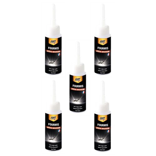 Fury Lot de 5 Tubes gel 15 g appâts tue fourmis spécial infestation