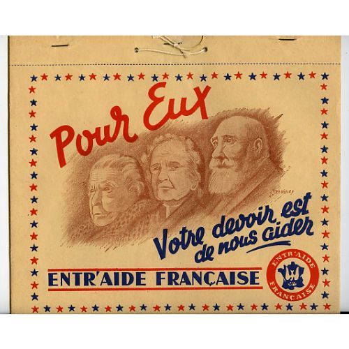 Calendrier 1949 De L'Entr'Aide Française (Entraide De France) : Aide Aux Personnes Âgées - Troisième Âge - Illustré Par Les Costumes De Nos Provinces