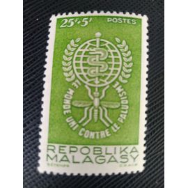 Timbre Madagascar Y T 364 Lutte Contre Le Paludisme 1962 (050509 )