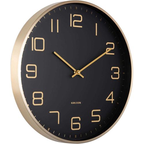 Horloge murale ronde Elegance Glow