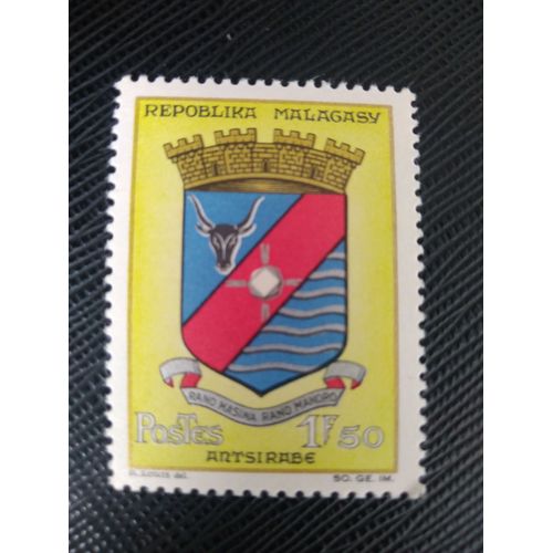 Timbre Madagascar ( Yt 388 ) 1964 Armoiries Antsirabé