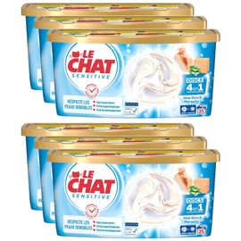LE CHAT Lot de 6 Discs Savon de Marseille Aloe Vera x35