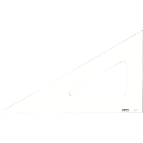 Minerva Equerre 60° Bord Droit 45cm Transparent Qualité Optique Transparent