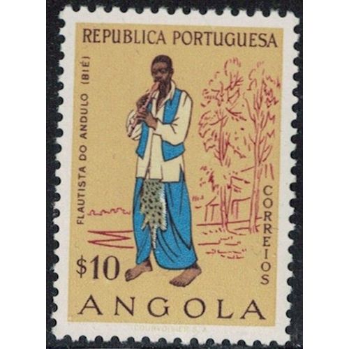Angola 1957 Flaustista Do Andulo Bié Flûtiste Y&T Ao 391 Rp373