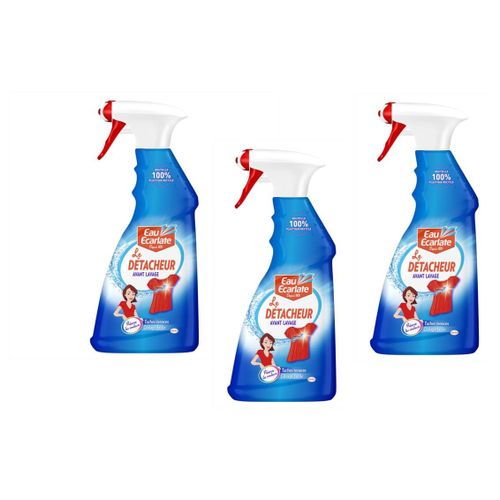Eau Ecarlate Lot de 3 Détachants ¿ Pistolet (0.500L) ¿ Détachant avant-lavage