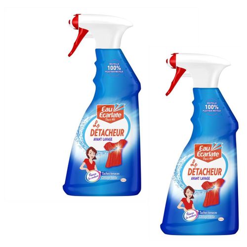 Eau Ecarlate Lot de 2 Détachants ¿ Pistolet (0.500L) ¿ Détachant avant-lavage