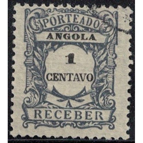 Angola 1921 Porteado A Receber 1 Centavo Y&T Ao T22 Su