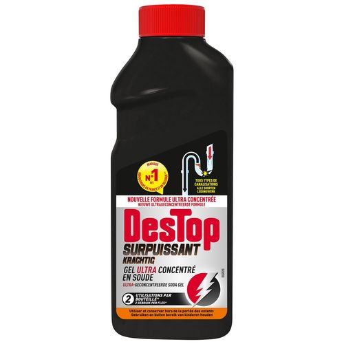 DESTOP Gel Déboucheur Surpuissant - 2 doses - 500ml